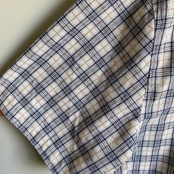 London Prodigy Men's Short Sleeve Button Up Shirt Size Large Inner Collar‎ Trim - Picture 3 of 12